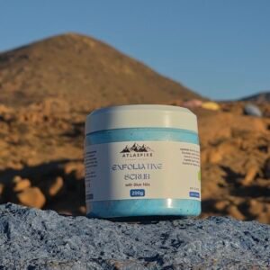 Moroccan Blue Nila Exfoliating Scrub | Brightening Body Scrub 200g | Atlaspire NYC